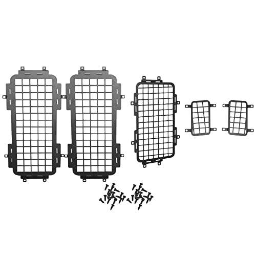 Stytpwra Für MN D90 D99S MN99S 1/12 Stück Auto Upgrade Fernbedienung Seite Hinten Metall Stereo Fenster Schutznetz Zubehör von Stytpwra