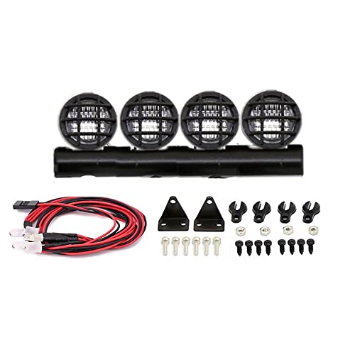 Stytpwra Lichtleiste für Autodach, LED, Fernbedienung, für Auto, 1/24 , Fernbedienung SCX24 90081 AXI00001, Zubehör für Upgrade-Teile von Stytpwra