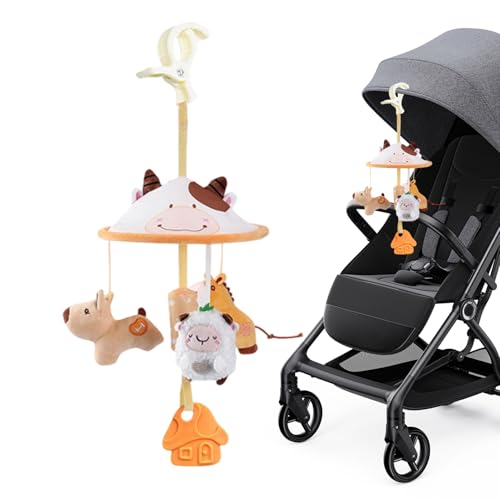 Sucritude Babywagen Aktivitätsspielzeug, Hängendes Spielzeug Mit Musik Für Kleinkinder Am Autositz, Bauernhof-Design Schirmförmige Kinderwagen Befestigung Für Unterwegs Einkaufen Picknick Sucritude Babywagen Aktivitätsspielzeug, Hängendes Spielzeug Mit Musik Für Kleinkinder Am Autositz, Bauernhof-Design Schirmförmige Kinderwagen Befestigung Für Unterwegs Einkaufen Picknick von Sucritude