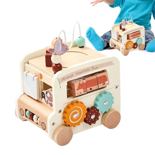 Sucritude Kinder Lernspielzeug,5-in-1 Lernbus Für Kleinkinder | Puzzle Spiele für sensorische und kognitive Förderung bei Kindern, für Klassenzimmer, Weihnachten, Geburtstag, und Sucritude Kinder Lernspielzeug,5-in-1 Lernbus Für Kleinkinder | Puzzle Spiele für sensorische und kognitive Förderung bei Kindern, für Klassenzimmer, Weihnachten, Geburtstag, und von Sucritude