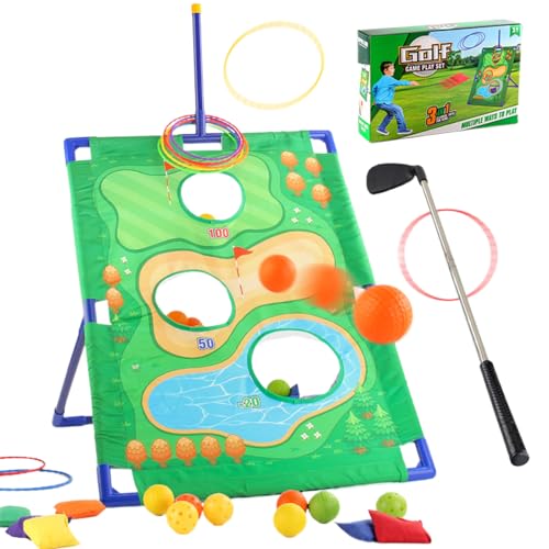 Sucritude Kindergolfset - Golf Chip Klebe Übungsspiel,Golf Simulator Übungsausrüstung Outdoor Spielzeug Für Kinder Ab 3 Jahren Sucritude Kindergolfset - Golf Chip Klebe Übungsspiel,Golf Simulator Übungsausrüstung Outdoor Spielzeug Für Kinder Ab 3 Jahren von Sucritude