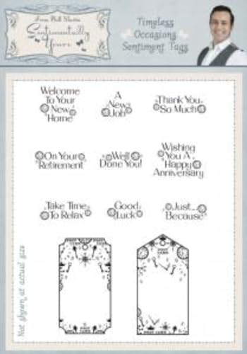 Creative Expressions Sentimentally Yours Timeless Occasions Sentimental-Tags, transparentes Stempel-Set von Sue Wilson