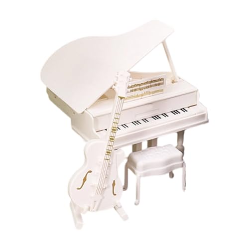 Dollhouses Miniatur Grand Piano Mit Gitarre Und Cello Musikinstrumenten Set Holzmöbel Für Einfallsreiches Spielmusikinstrument Für Puppenhäuser Dollhouses Miniatur Grand Piano Mit Gitarre Und Cello Musikinstrumenten Set Holzmöbel Für Einfallsreiches Spielmusikinstrument Für Puppenhäuser von SueaLe