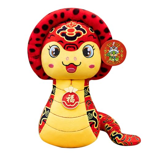 Festival Plüsch Cape Snake Toy 2025 Chinesische Neujahrsfeier Traditionelle Home Office Ornament Car Dekoration von SueaLe