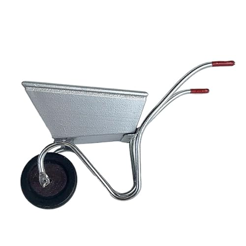 Hochleistungs Metall Farm Karren Spielzeug Mit Rolling Wheel Perfekt Für 1/12 Skala Puppenhaus Gartenszene Landschaftszubehör Miniaturgartenkante Hochleistungs Metall Farm Karren Spielzeug Mit Rolling Wheel Perfekt Für 1/12 Skala Puppenhaus Gartenszene Landschaftszubehör Miniaturgartenkante von SueaLe