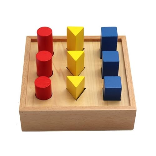 Holz Geometrische Form Puzzlespiel Spielzeug Für Kinder Frühes Lernen Sensorisches Geometrisches Spielzeugverstopfung Blockbildung Spielzeug von SueaLe