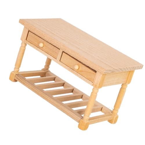 Realistischer Holz Miniaturtisch Mit Offenbarer Schublade 1/12 Möbel Für Dollhouses Restaurant Szene Modellsammlung Sammlerstücksmodell Speisemöbel Realistischer Holz Miniaturtisch Mit Offenbarer Schublade 1/12 Möbel Für Dollhouses Restaurant Szene Modellsammlung Sammlerstücksmodell Speisemöbel von SueaLe