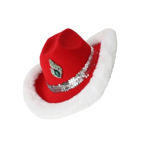 SueaLe Klassischer Weihnachtshut Homburg Panama Hat Geschenk Für Freund Top Hat Party Kostüm Für Versammlungen Freien von SueaLe