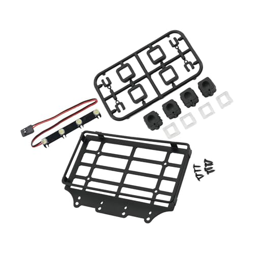 SueaLe Metall Gepäckträger Gepäckträger Dachträger Fernbedienung Auto Dekoration Für 1/12 MN82 Offroads Auto Modell Fahrzeug Teil von SueaLe