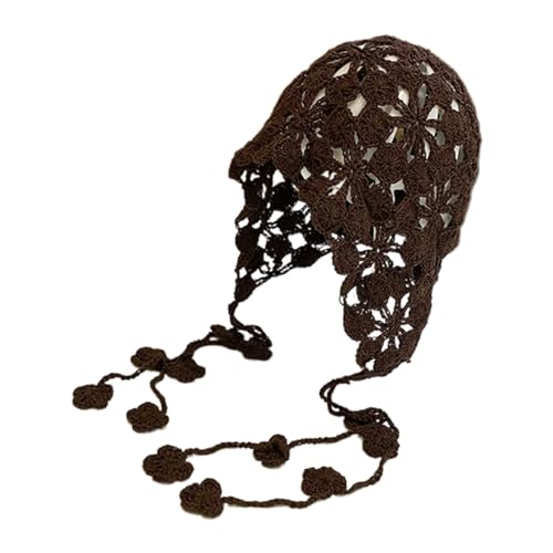 SueaLe Partyhut Gehäkelte Kopfbedeckung Handgemachte Mütze Stirn Haarschmuck Haarschmuck Musikfestival von SueaLe