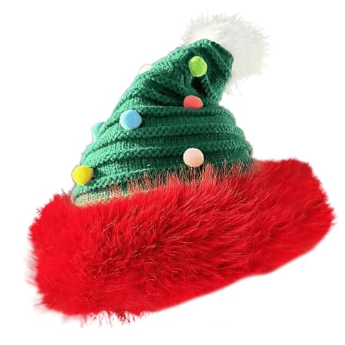 Weihnachten Santa Hats Pelzy Bim Caps Für Weihnachtsfestival Party Neujahr Kopfbedeckung Santa Kostüm Zubehör Geschenk von SueaLe