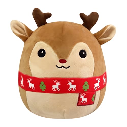 Weihnachts Plush Toy Weihnachten Weiches Plüschtier Xmas Weihnachten Kuscheltiere Santa Plüschtier Weihnachten Plüschie für Kinder Mädchen Jungen (E) von Suffolly