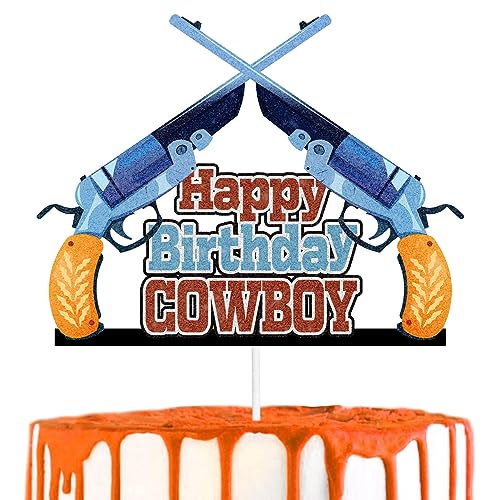 Cowboy Sheriff Birthday Party Cake Topper - Dies ist perfekt als Cowboy-Themen-Geburtstagsfeier, Babyparty-Party, oder Wilder Westen-Themen-Party-Dekoration für Jungen oder Mädchen - SugarGera von SugarGera