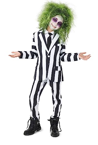 Suitmeister Boys Beetlejuice Kostüm - Perfekt für Halloween Kostüm - Inklusive Blazer, Hose und Krawatte von Suitmeister