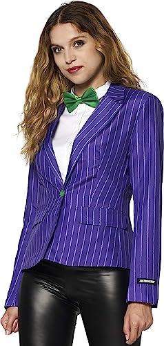 Suitmeister Damen-Blazer - The Joker DC Comic Characters - Tailliert Party Kostüme - Lila von Suitmeister