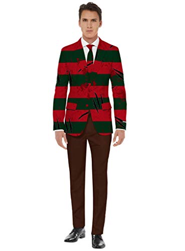 Suitmeister Halloween-Kostüm für Herren - Freddy Krueger-Kostüm - Cosplay-Outfit - Nightmare On Elm Street Suit von Suitmeister