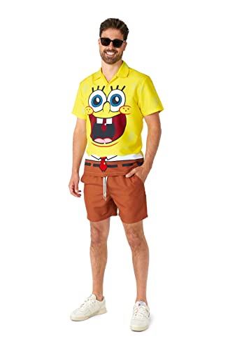 Suitmeister Herren-Set - Spongebob-Kostüm für Halloween - Größe L von Suitmeister