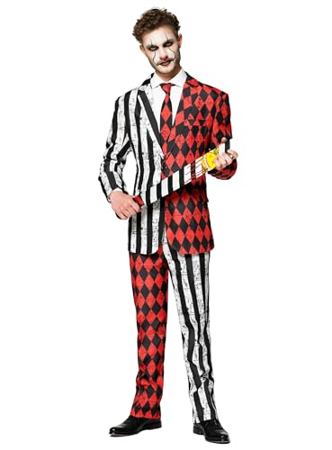 Suitmeister Twisted Circus Party Anzug für Herren - Größe: L - Kostüm Halloween, Karneval, Weihnachtsparty von Suitmeister