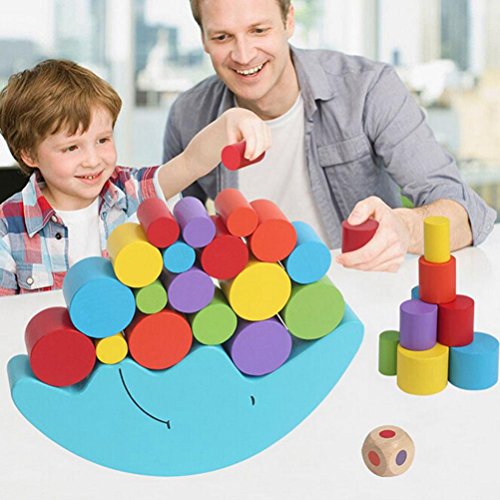 Sujhyrty 1 Satz Baby Kinder Spielzeug Moon Balance Spiel und Spiele Spielzeug Fuer 2-4 Jahre alt Maedchen & (Blau) von Sujhyrty