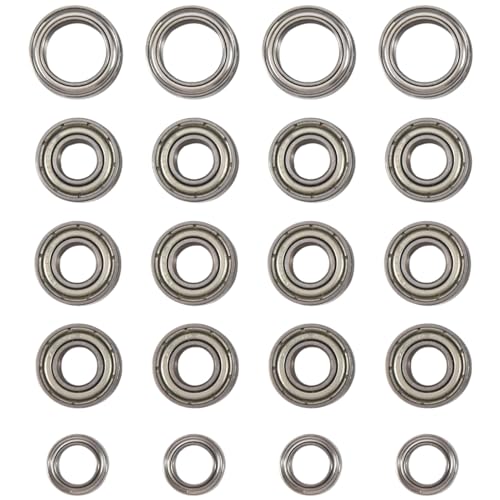 Sujurio 20-teiliges Kugellager-Set für TT01 TT-01 TT01D TT01E TT01R DF02 1/10 RC Auto-Upgrade-Teile Sujurio 20-teiliges Kugellager-Set für TT01 TT-01 TT01D TT01E TT01R DF02 1/10 RC Auto-Upgrade-Teile von Sujurio