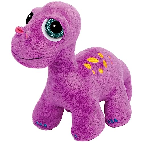 Li'l Peepers 14349 Brontosaurus Dinosaurier von Suki Gifts, Lila 21 cm von Suki Gifts