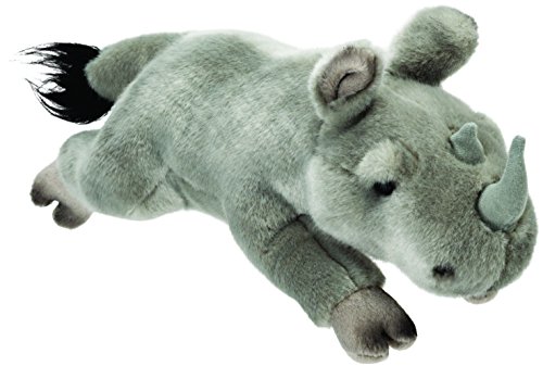 Suki Gifts 12126 Liegendes Nashorn Kuscheltier, 30cm, Suki Classic, 30 cm von Suki Gifts