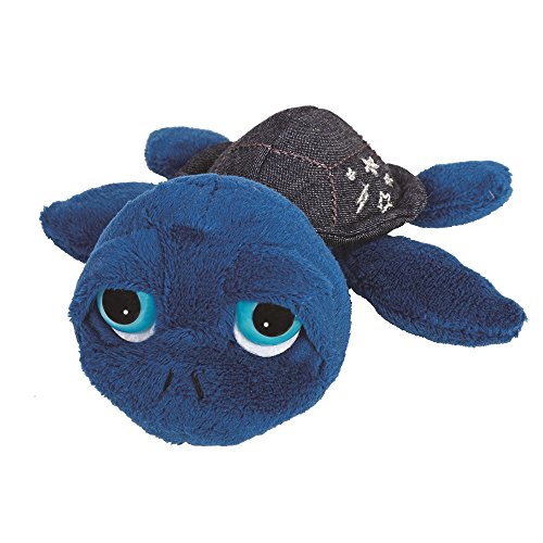 Suki Gifts 14296 - Schildkröte Mo mit Jeanspanzer, 15 cm, blau von Suki Gifts