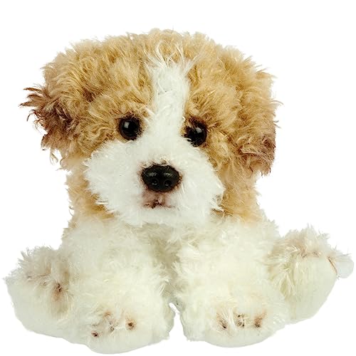 Suki Gifts International - Kleiner sitzender Hund, Maltipoo (12177), Braun und Weiß von Suki