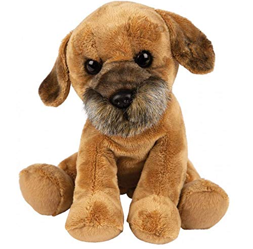 Suki Gifts International - Mittelgroßer sitzender Hund, Border Terrier (12159), braun von Suki Gifts International