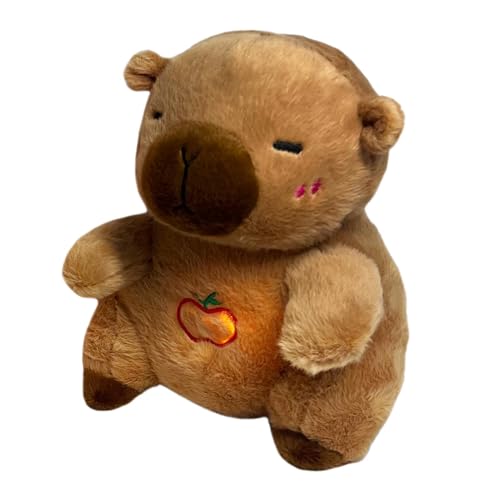 Breathing Stuffed Animal, Capybara Soothe Snuggle Plush, Breathing Tedddy, Sleeping Ottter Plush, Stuffed Animal, Calming Sleeping Toy with Music Light & Breathing Motion for Adults Kids Birthday von Sulxyi