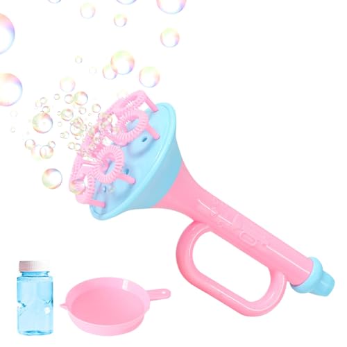 Bubble Blower Set, Trompete Bubble Zauberstab, Bubble Makers, Runde Tablett Gebläse Sommer Bubble Blower, Einzigartiges Trompetenförmiges Design mit Großer Runde Tablett für Kinder von Sulxyi