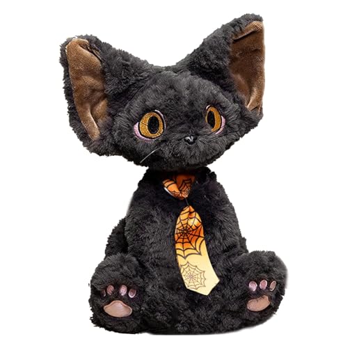 Cat Stuffed Animal, Halloween Cat Doll, Black Cat Plush, Cat Plush Toy, Kitten Plush Doll, with 11.8 Inch and Adorable Halloween Design Versatile Decoration for Kids and Adults von Sulxyi