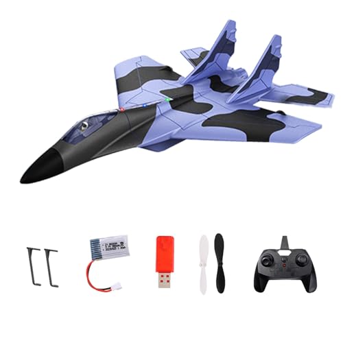 F-22 Rc Plane, Remote Control Airplane, Kids Rc Glider, Beginner Rc Airplane, Rc Plane Glider, 2.4 Ghz Airplane Remote Control Easy to Control and Maneuver for Kids Adults Outdoor Play Beginner von Sulxyi