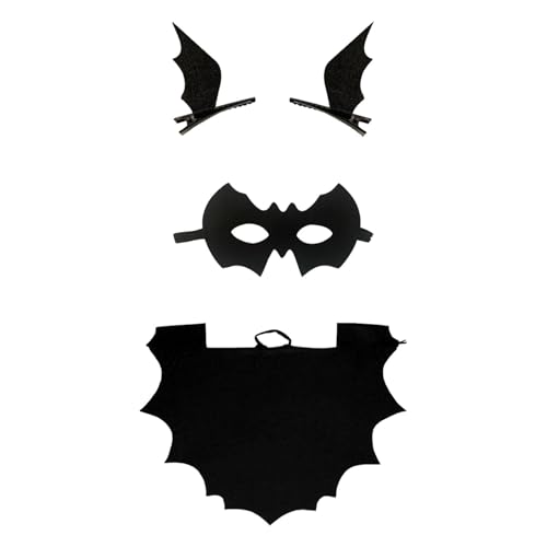 Halloween Bat Costume Set, Cosplay Vampire, Bat Costume, Vampire Bat Wings, Halloween Costume Set, Spooky Bat Design Comfortable and Soft Fabric for Children Girls, Boys von Sulxyi