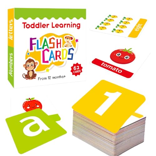 Kindergarten Flash Cards, Learning Flash Cards, Alphabet Flash Cards, Alphabets Learning Flash Card, First Words Flashcard, Double-Sided Design for Comprehensive Learning for Kindergarten Home School von Sulxyi