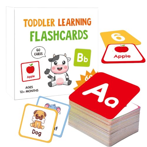 Kindergarten Flash Cards, Learning Flash Cards, Alphabet Flash Cards, Alphabets Learning Flash Card, First Words Flashcard, Double-Sided Design for Comprehensive Learning for Kindergarten Home School von Sulxyi