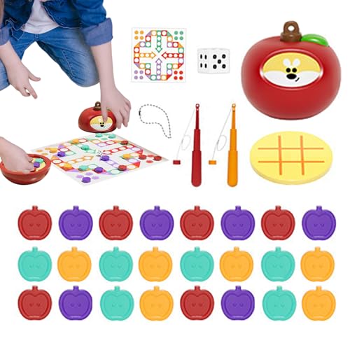 Kinderspiele Brettspiele - Tragbare Brettspiele Für Familien Und Kinder | Tragbares Lernspielzeug | Ab 3 Jahren Für Mädchen Kinderspiele Brettspiele - Tragbare Brettspiele Für Familien Und Kinder | Tragbares Lernspielzeug | Ab 3 Jahren Für Mädchen von Sulxyi