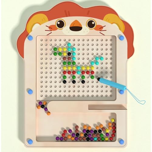 Magnetisches Farblabyrinth, Zahlenzähllabyrinth, Farbsortierspielzeug, Lernlabyrinthspielzeug, lehrreiches und unterhaltsames Lernwerkzeug, magnetisches Labyrinthdesign für Kinder im Alter von 3 bis 5 von Sulxyi