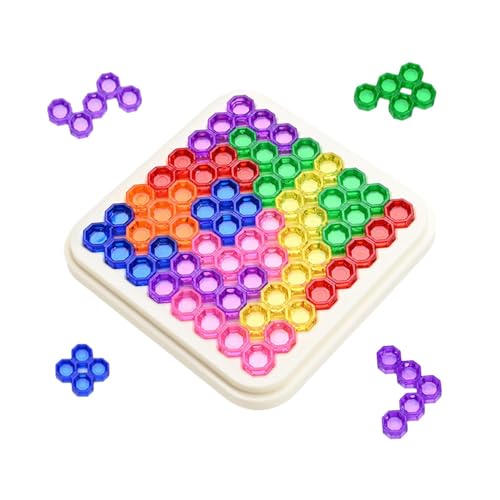 Pädagogisches Lernpuzzle, Silikon Push Puzzle, Pop Bubble Jigsaw, Jigsaw Building Blocks, Puzzle Game Board, Pädagogisches Lernpuzzle Silikon PushPop Design für Kinder Erwachsene von Sulxyi