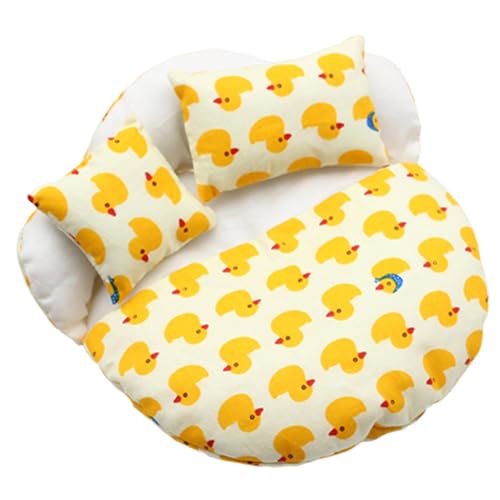 Puppenschlafsack, Puppenmöbel Bett, kleines Schlafsackbett, Puppendecke und Kissen Set, Puppenschlafzimmer-Set, gemütliches Schlafsack-Design Komplettset mit Kissen für Babypuppen von Sulxyi