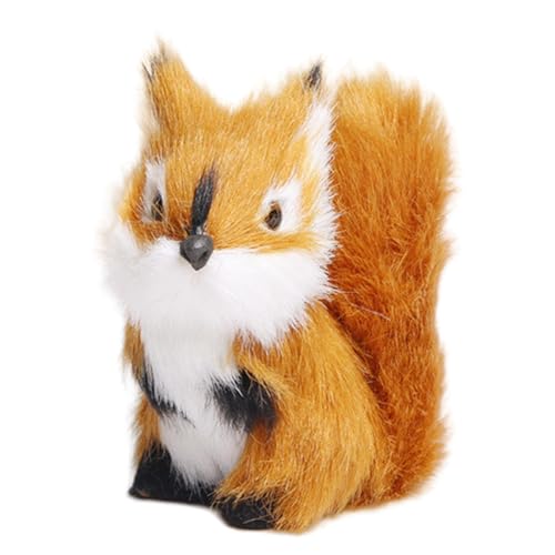 Realistic Squirrel, Animal Squirrel Toy, Squirrel Plush Doll, Stuffed Squirrel Toy, Squirrel Figurines, Incredibly Realistic Design Soft and Cuddly Material for Boys, Girls, Kids, Adults von Sulxyi