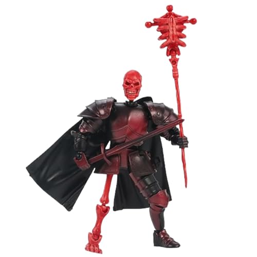 Sulxyi Actionfigur, 3D -gedruckte Aktionsfigur, Schädelmodellspielzeug, 14 cm 3D -gedrucktes Design beweglicher und artikulierter Schädelvariante ideal für Spielliebhaber Desktop -Dekorationen von Sulxyi