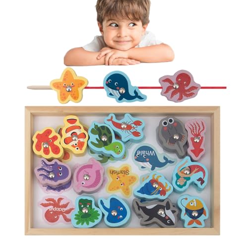 Sulxyi Angelspielzeug aus Holz - Sicheres und harmloses magnetisches 2-in-1-Angelspiel | -Angelspiel, magnetisches Angelspielzeug für Kinder, Geschenk für Kinder Sulxyi Angelspielzeug aus Holz - Sicheres und harmloses magnetisches 2-in-1-Angelspiel | -Angelspiel, magnetisches Angelspielzeug für Kinder, Geschenk für Kinder von Sulxyi