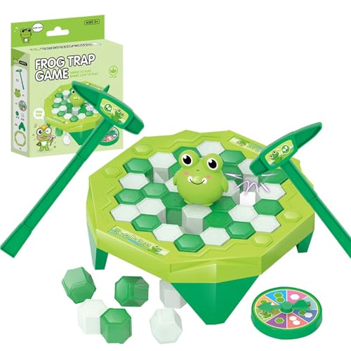 Sulxyi Ice Breaking Game, Frog Save Game, Knock Ice Block, Break Ice Board, Family Board Game, Fun Ice Toy, Interactive Ice-Breaking Game Design Portable Setup for Boys Girls Children's Day von Sulxyi