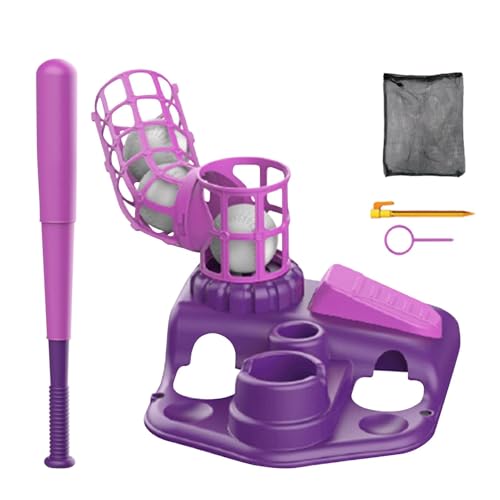 Sulxyi Kids Baseball, Baseball Launcher Toy, Automatic Ball Launcher, Baseball Pitching Machine, Kids Tee Ball, Interactive Baseball Toys, Automatic Baseball Launcher for Kids Ages 3-12 von Sulxyi