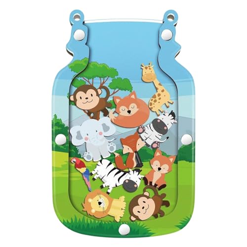 Sulxyi Kinder Belohnung Jar, Belohnungsdiagramm, gutes Verhaltensdiagramm, 20x12cm Dinosaurierdesign Magnetische Funktionalität Incentive -Verhaltenstraining für Mädchen von Sulxyi