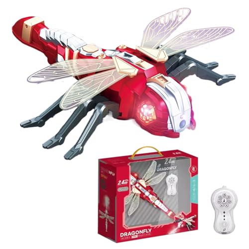 Sulxyi RC Dragonfly, 2.4 GHz Dragonfly Toy, Smart Dragonfly RC, Robot Dragonfly, Dragonfly Remote Control, 2.4ghz Smart Remote Control Technology Exciting Led Lights for Kids Adults Outdoor Play von Sulxyi