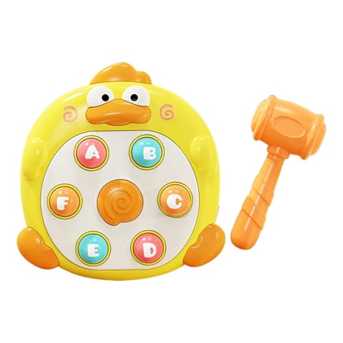 Sulxyi Whack Mole Game, Cartoon Duck Toy, Hammering Toy Set, Interactive Duck Toy, Kids Knocking Toy, Engaging Cartoon Duck Design Interactive Hammering Action for Kids Girls Boys von Sulxyi