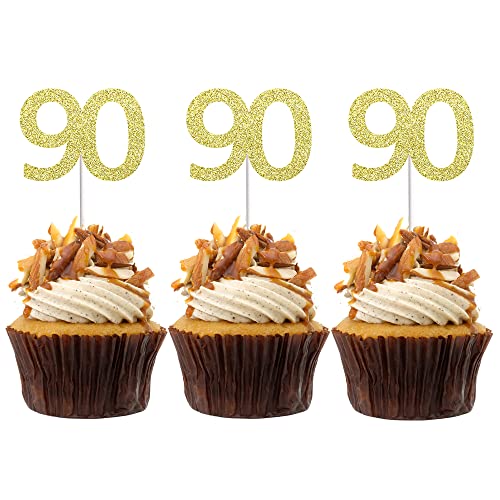 Cupcake-Topper zum 90. Geburtstag, 24 Stück von Sumerk