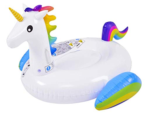 Jilong-37450 Schwimmendes Einhorn, aufblasbar, 16920388642993, Weiß von Sun Club